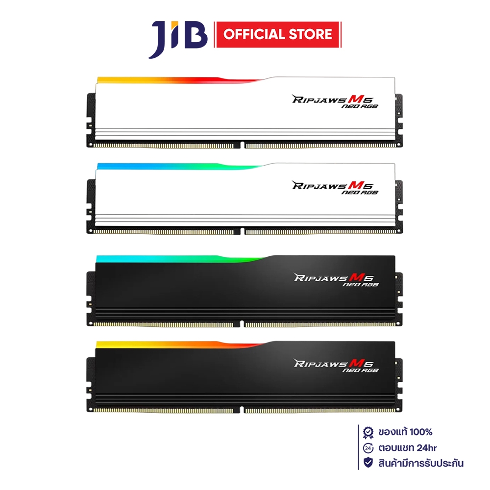 64GB (32GBx2) DDR5 6000MHz RAM (หน่วยความจำ) G.SKILL RIPJAWS M5 NEO RGB AMD EXPO INTEL XMP CL36