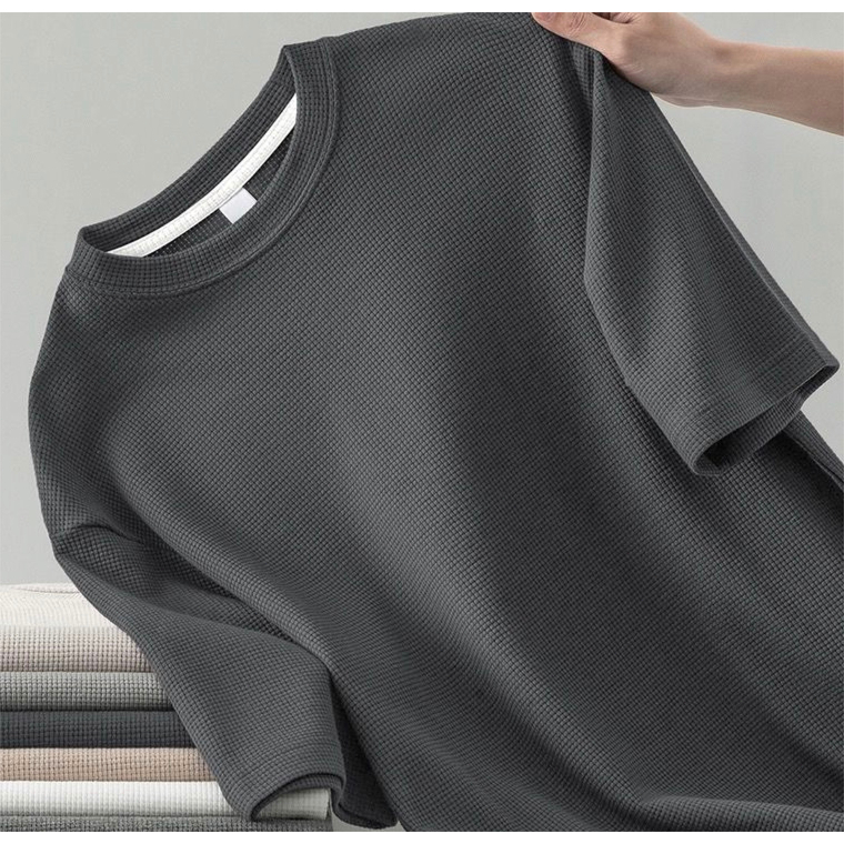PROMAN เสื้อยืดผู้ชาย ผ้าคอตตอนแท้ ใส่สบาย ระบายอากาศ ทรงสวย ไซส์ M-3XL รูปที่ 3