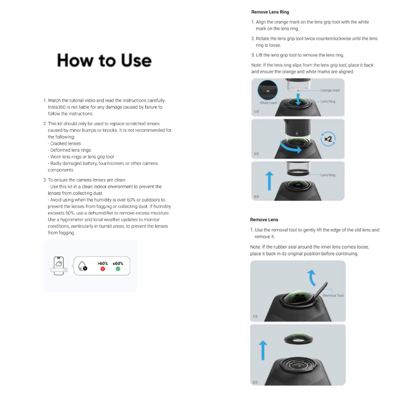 Insta360 X5 Replacement Lens Kit Double Lens รับประกันศูนย์ 1 ปี thumbnail 6