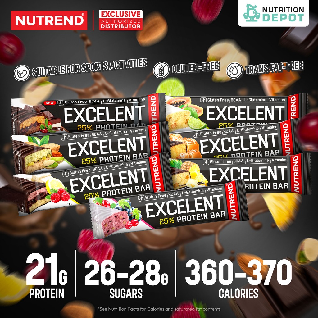 Nutrend Excellent 25% Protein Bar -  1 Bar (1 ชิ้น )