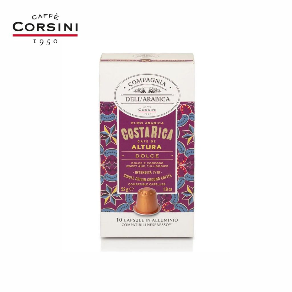 Costarica | 10 Nespresso® compatible aluminium capsules | 100% Arabica | Corsino Corsini