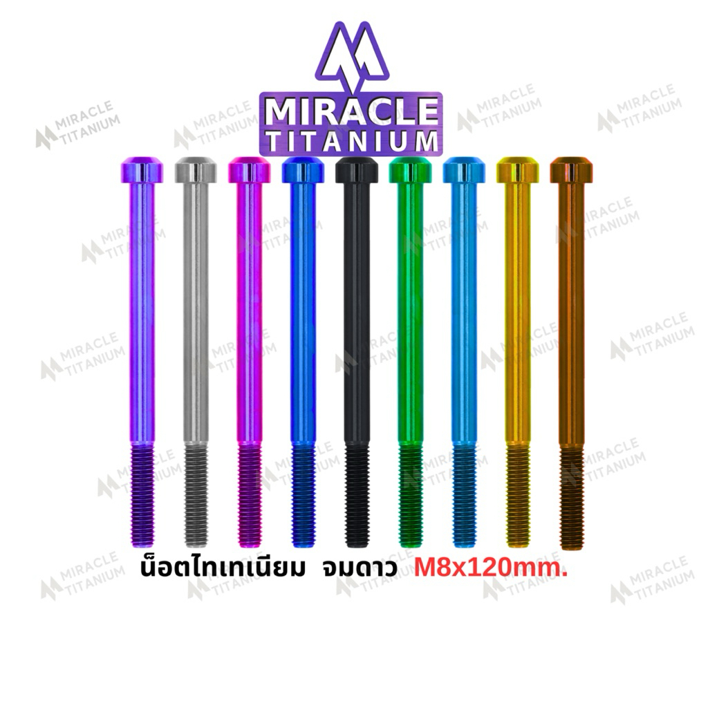 Cylindrical Head หัวจมดาว M8 x 120 mm