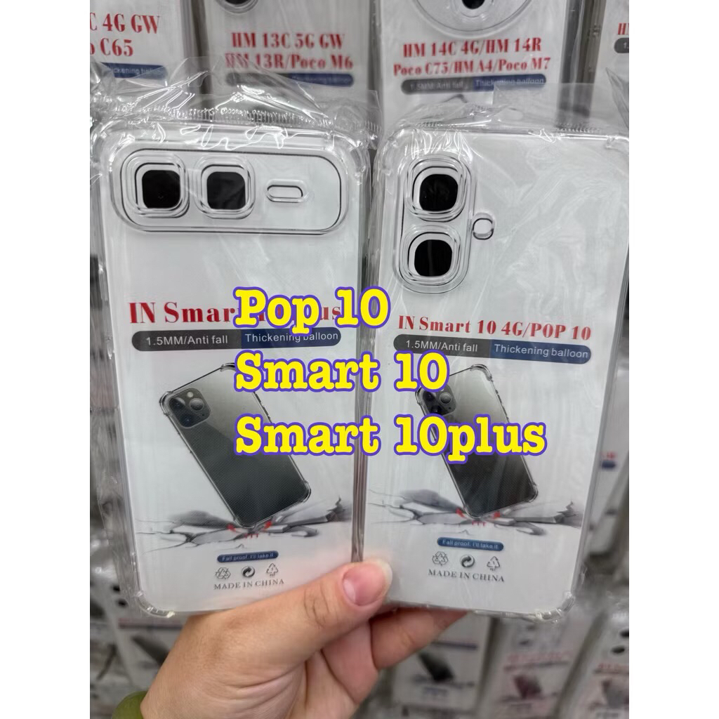 🥰พร้​อมส่งใน🇹🇭🥰เคสใสกันกระแทกคลุมกล้อง For Infinix Smart 10/smart 10plus/Tecno Pop 10