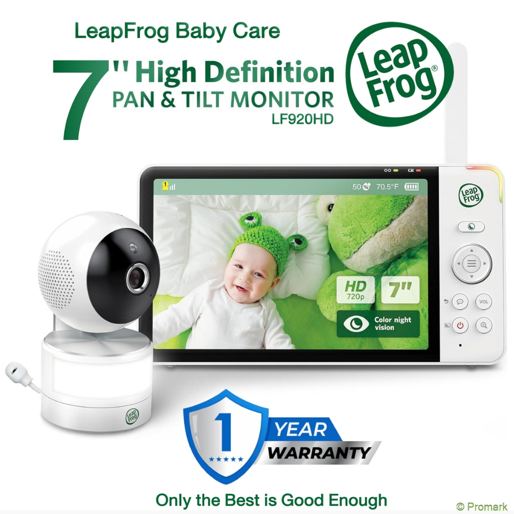 (ประกัน 1ปี) LeapFrog LF920HD (2920L) 7 Inch LCD Baby Camera and Monitor กล้อง เบบี้มอนิเตอร์ 7 นิ้ว