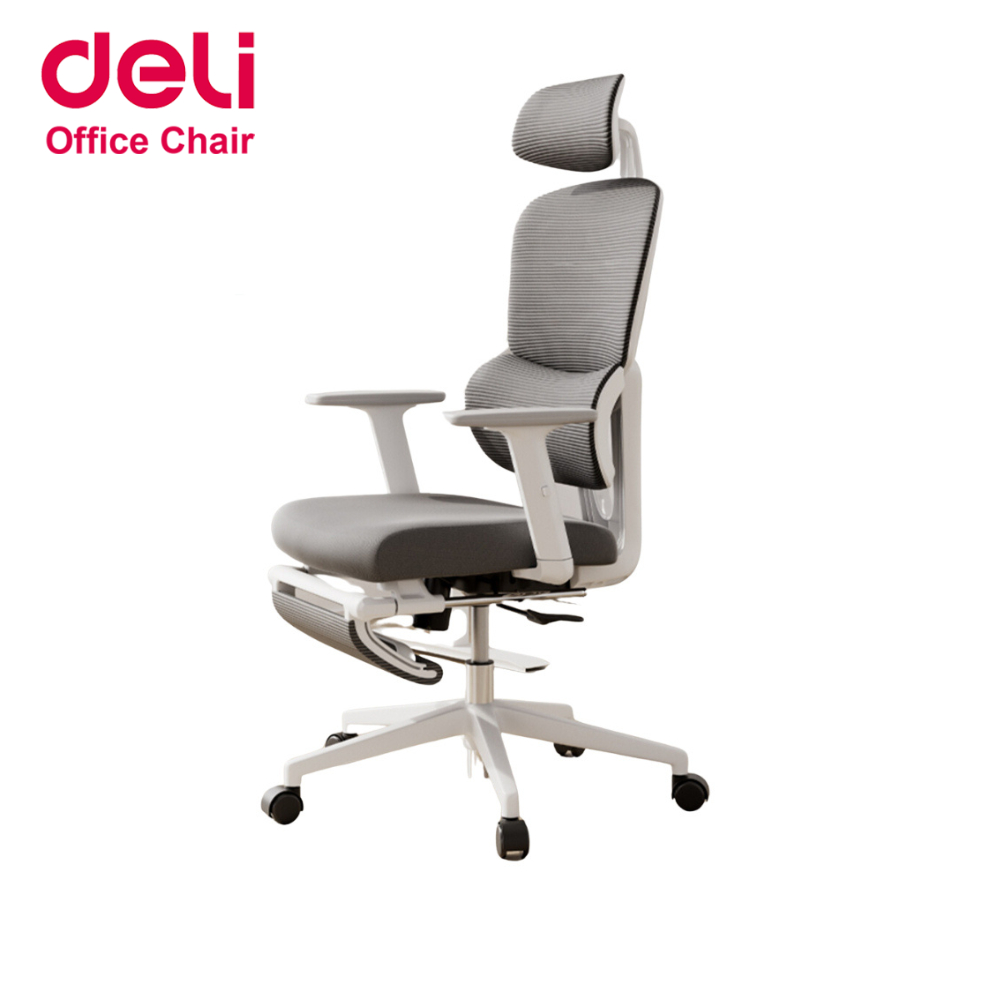 [ฟรีเบาะ]Deli เก้าอี้ทำงาน เก้าอี้เพื่อสุขภาพ รองรับสรีระ ช่วยให้นั่งนาน ไม่เมื่อย Ergonomic Chair
