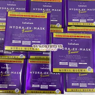 [พร้อมส่ง] LuLuLun Hydra EX Face Mas มาส์กบำรุงผิวหน้าเอ็กโซโซม มี 2 ขนาด 7 แผ่น และ 28 แผ่น