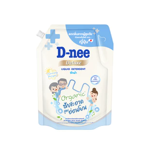 D-nee ดีนี่ น้ำยาซักผ้า ดีลักซ์ กลิ่น มอร์นิ่ง ดีไลท์ 1,000 มล.x1, สีฟ้า, Organic ขจัดกลิ่นอับ
