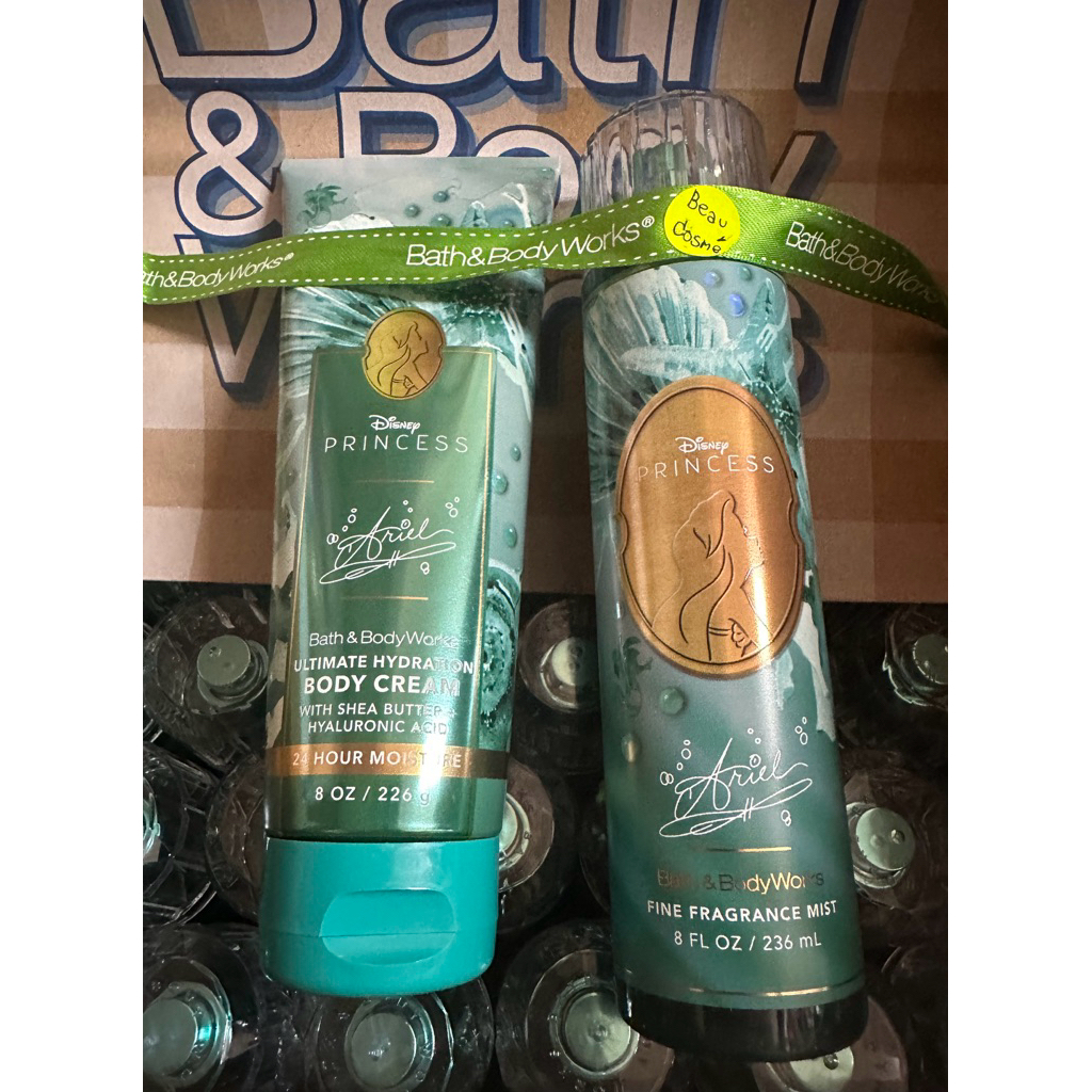 Bath & Body Works Disney Princess 👑 Ariel  🌊 บอดี้สเปร์ย Mist ครีมทาผิว Ultra Shea Body Cream  (8 oz / 226 g.)