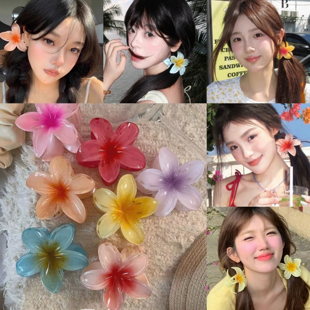 กิ๊บติดผม ลายดอกไม้ ลีลาวดี💐 สไตล์เกาหลี ins น่ารัก y2k✨ หลากสี สีสันสดใส หลากสี แฟชั่นสำหรับผู้หญิง ส่งเร็ว