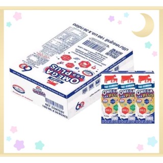 **ยกลัง36กล่อง** นมวัวแดงโอเมก้า รสจืด