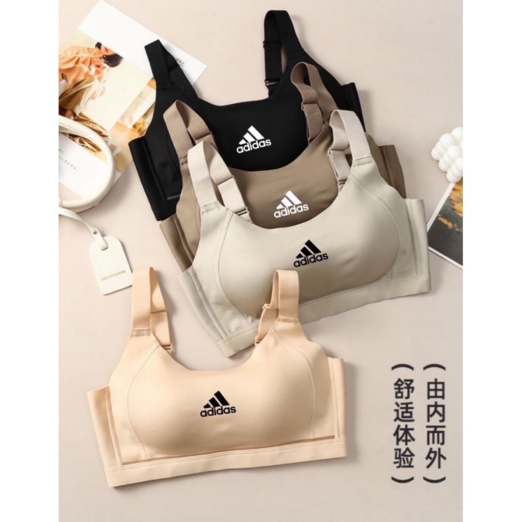 Adi das ✅จาก 890฿ Sportbra สปอร์ตบรา สำหรับออกกำลังกาย ชุดชั้นในสตรี บราไร้โครง ทำหน้าอก