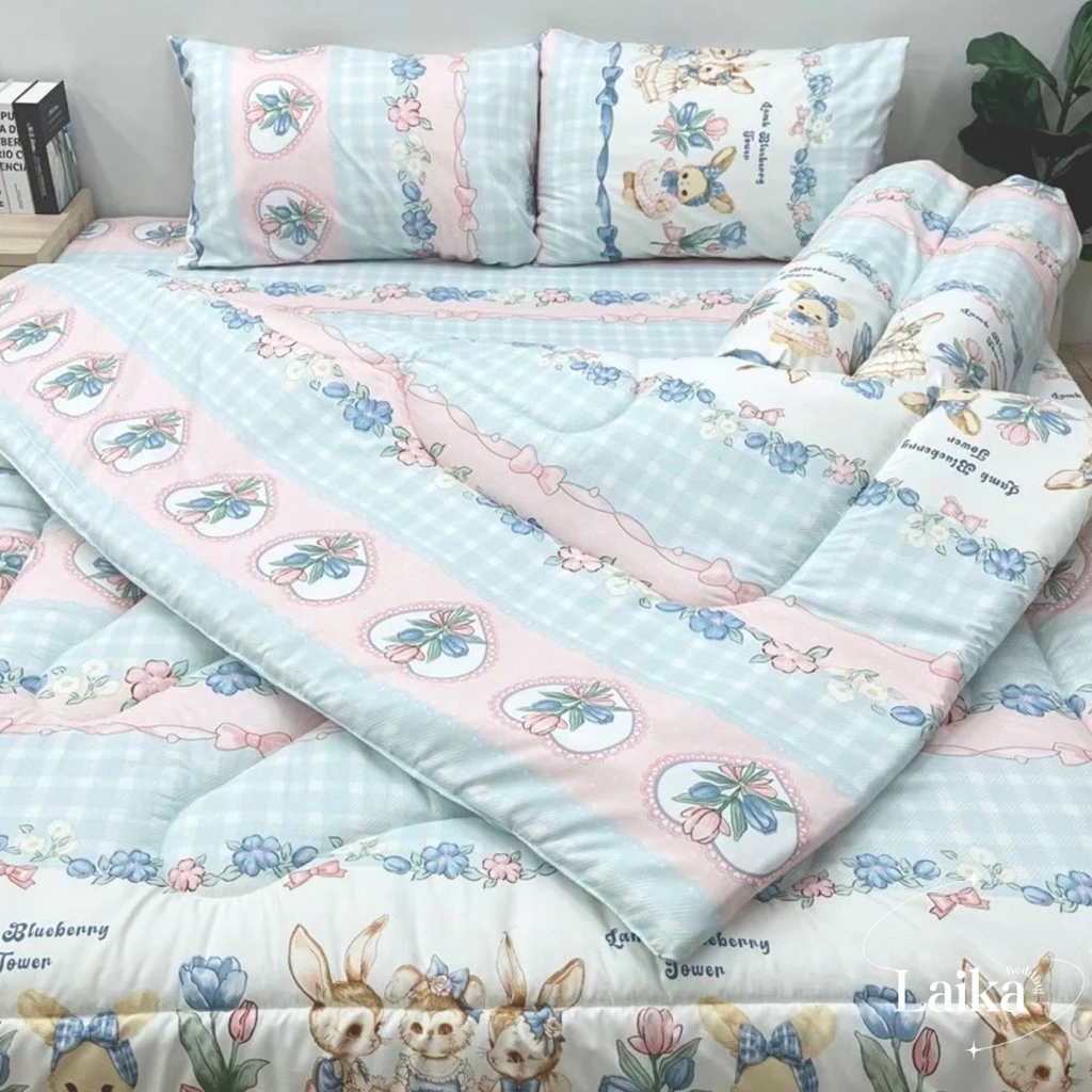 ชุดผ้าปูที่นอน 6 ชิ้น รวมผ้าห่มนวม thumbnail 7