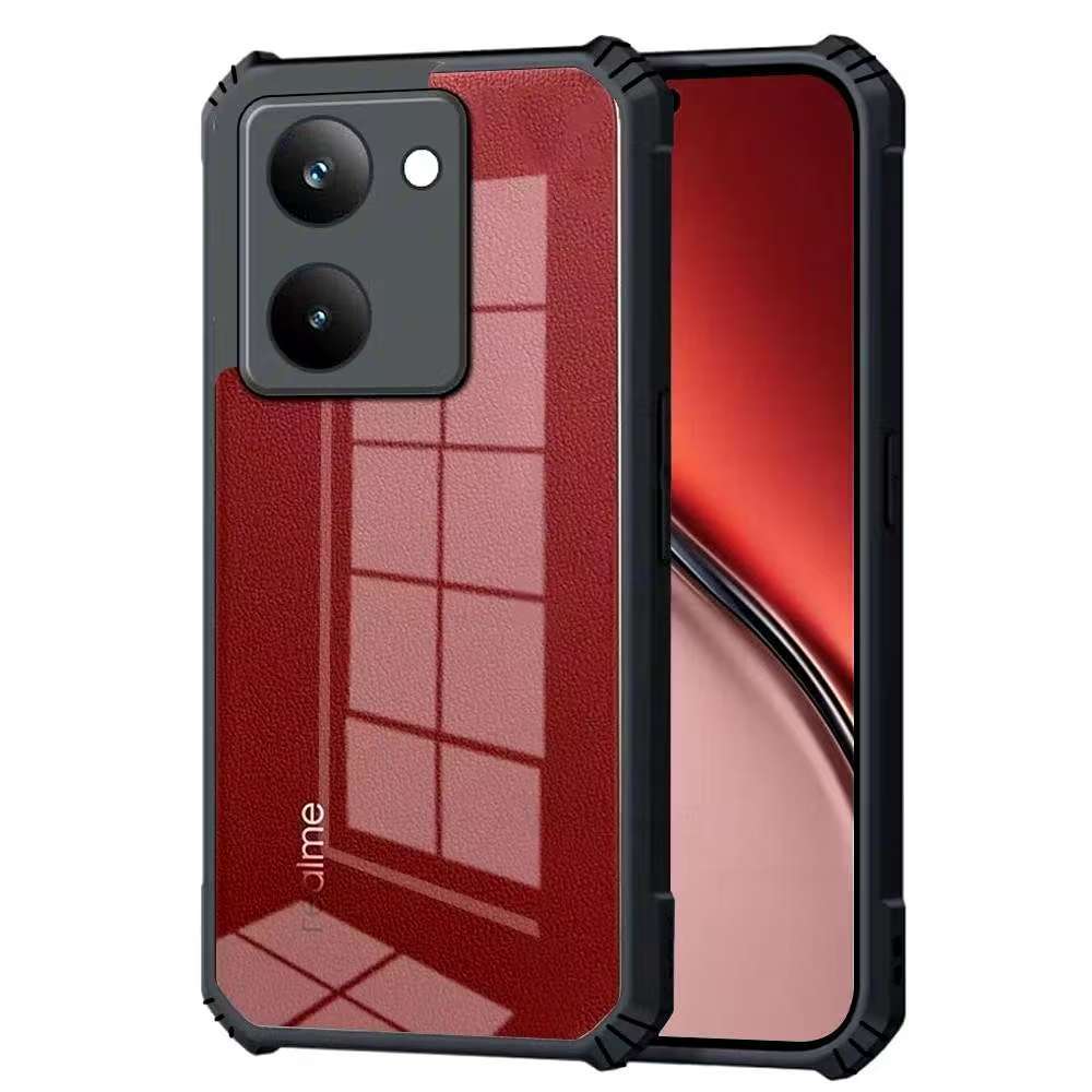 Realme P3 Ultra 5G/Realme P3 Pro(ส่งในไทย)เคสกันกระแทกขอบสีหลังใสrealme P3 Ultra 5G/realme P3 Proตรง