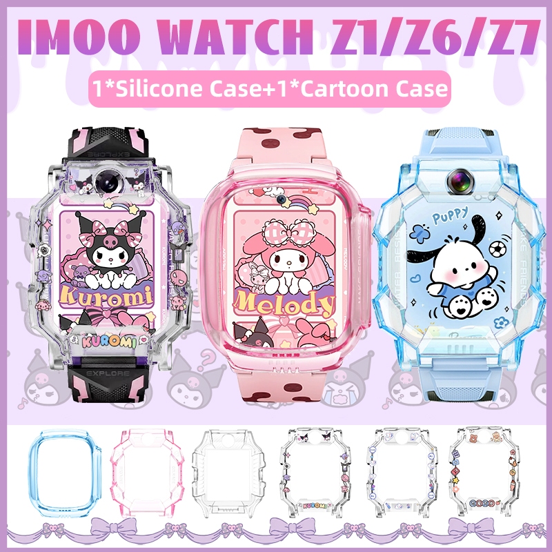 【เคส+ฟิล์ม】เคสนาฬิกา ฟิล์ม Imoo Z1/Z6/Z7 3PCS สำหรับ imoo Z1/Z6/Z7 กรณีนาฬิกา，imoo Z1 Z6 Z7 เคส ไอโม