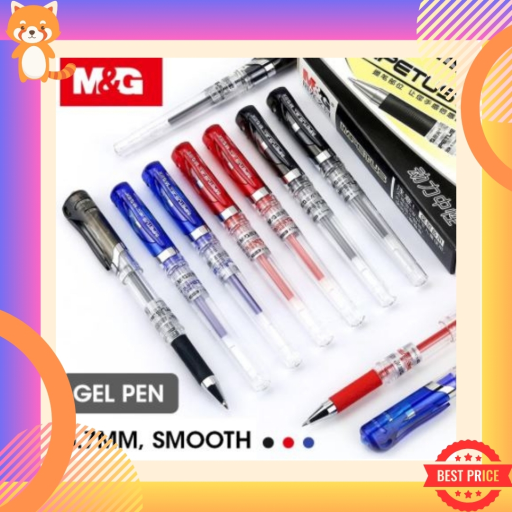 ปากกาเจลแบบปอก 0.7 mm. รุ่น GP-1111 จาก M&G และไส้ปากกา Refill