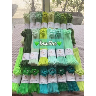 ลวดกำมะหยี่เกรดพรีเมี่ยม (หนาฟู7-8mm) สินค้าขายดี! เหมาะสำหรับงานประดิษฐดอกไม้ DIY พร้อมส่งจากไทย!awa