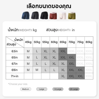 HeyBanana Men's Underwear กางเกงชั้นในผ้าฝ้ายเอวยางยืดพิมพ์ลายตัวอักษรแฟชั่นผู้ชาย