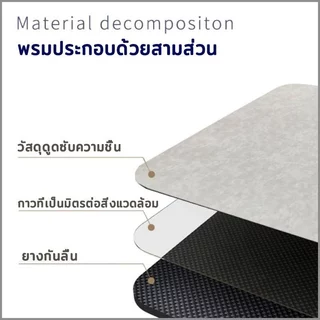 พรมเช็ดเท้า พรมปูพื้นห้อง พรมปูพื้นห้องน้ำ พรมห้องน้ำ พรมห้องอาบน้ำ ไดอะตอมไมต์ ซึบน้ำได้ดี แห้งไว นุ่มหนา
