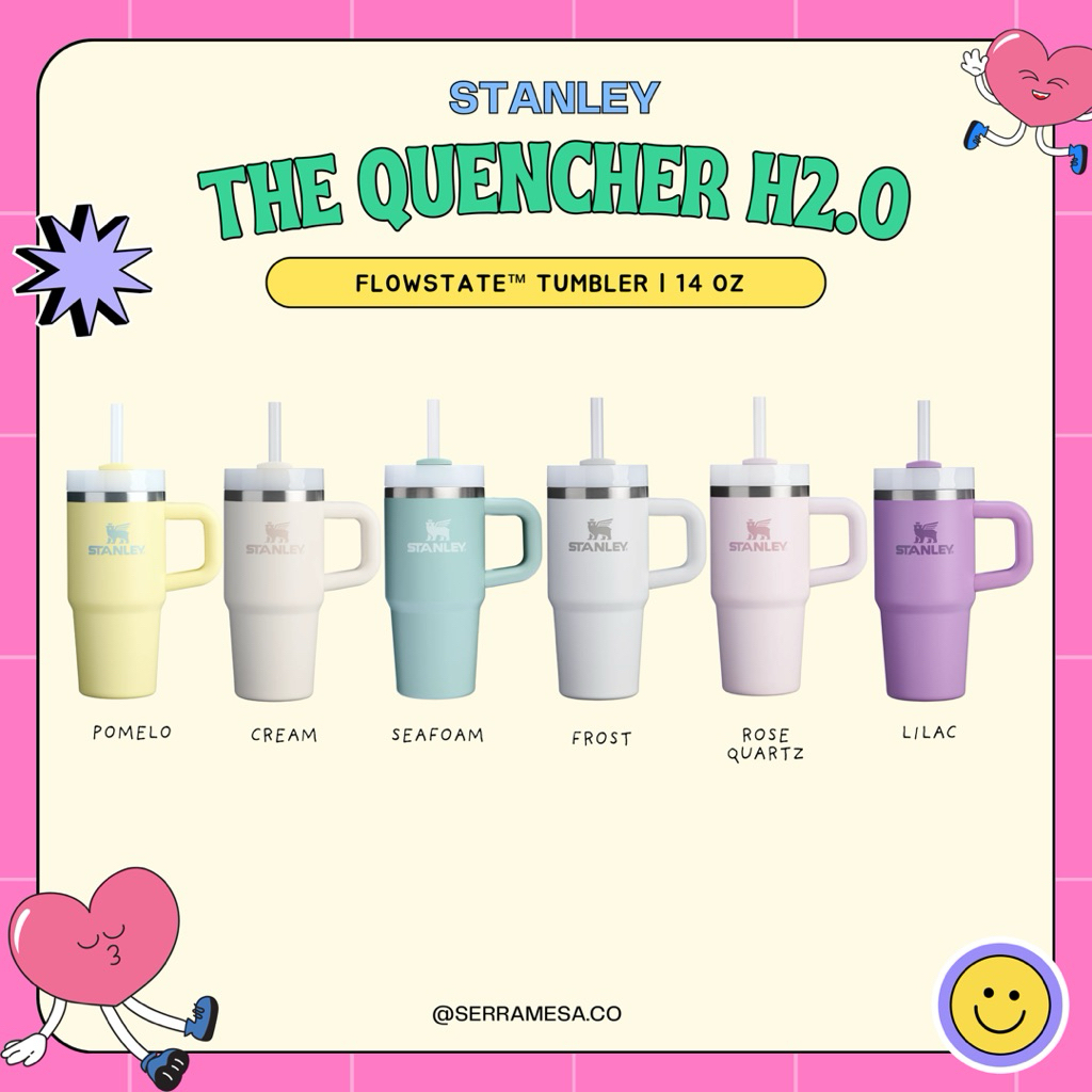 พร้อมส่งในไทย Stanley The Quencher H2.0 Flowstate™ Tumbler 14 oz. ✨มีหูจับ ของแท้ 10000%