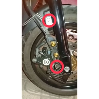 grand filano.น๊อตบังโคลนหน้า+แถมสายabs(ชุด 3 ตัว)เงิน.ทอง.ไท…