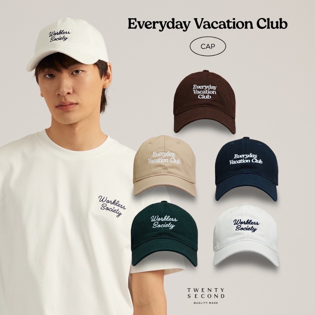 TWENTYSECOND หมวก Cap ผ้าคอตต้อน รุ่น Everyday Vacation Club