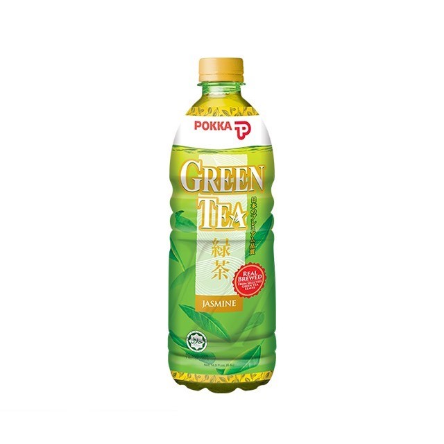 Pokka Jasmine Green Tea 500ml. พอคค่า ชาเขียว มี 2 แบบ Original ปกติ/No sugar ปราศจากน้ำตาล กลิ่นมะล