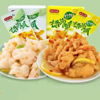 ตีนไก่ดองไร้กระดูก ตีนไก่รสมะนาวพริกดอง เอ็นตีนไก่รสมะนาว ขนมขบเคี้ยว