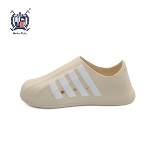 Hello Polo รองเท้าสลิปออน รองเท้าแตะลายแถบ กันน้ำ พื้นนิ่ม ใ…