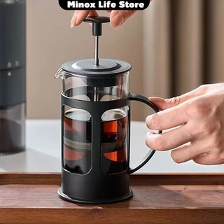 กาชงกาแฟ French Press เหยือกกาแฟสด แกนกดสแตนเลส ดริปกาแฟ มีคุณภาพ ราคาถูก ขนาด 350 / 600 /800ml