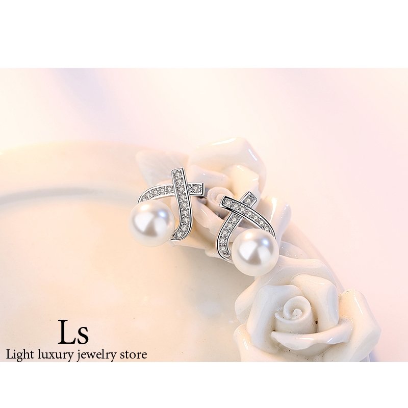 LS jewelry ✨ต่างหูเงิน ต่างหูเงิน Sweetie ต่างหูมุก ต่างหูแฟชั่น ตุ้มหูผู้หญิง ต่างหูมุก ตุ้มหูเงิน - รูปที่ 5