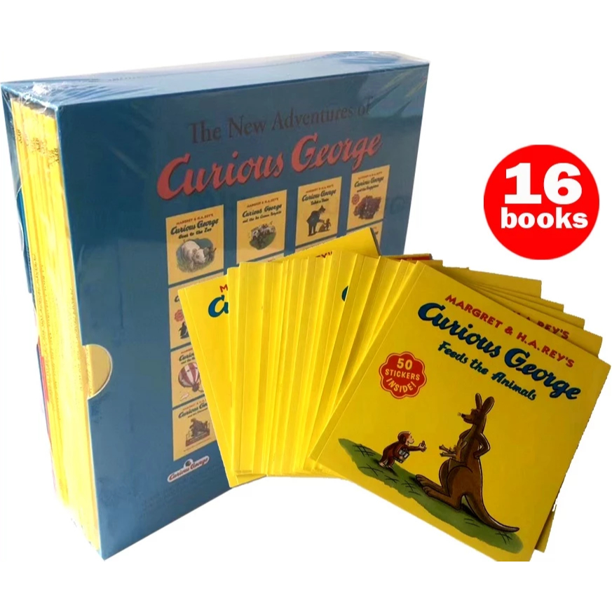 16หนังสือ/ชุดลิงที่อยากรู้สึก จอร์จหนังสือเรื่องเด็ก จอร์จที่อยากรู้สึก เรื่องเด็กที่มีชื่อเสียง หนังสือเรื่องการศึกษาใน