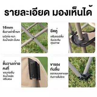 Yegey 【ซื้อ 1 แถม 1】เก้าอี้แคมป์ปิ้ง เก้าอี้พับกลางแจ้งได้พกพาสะดวก เก้าอี้ตกปลา ทนทาน ไปเที่ยว แคมป์ปิ้รับน้ำหนัก