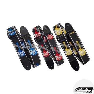(พร้อมส่ง) สายสะพายกีตาร์ลายFender / Gibson ใช้ได้ทั้งกีต้าร์โปร่ง/กีต้าร์ไฟฟ้า/เบส วัสดุทนทาน ปรับความยาวได้ ไม่บาดไหล่