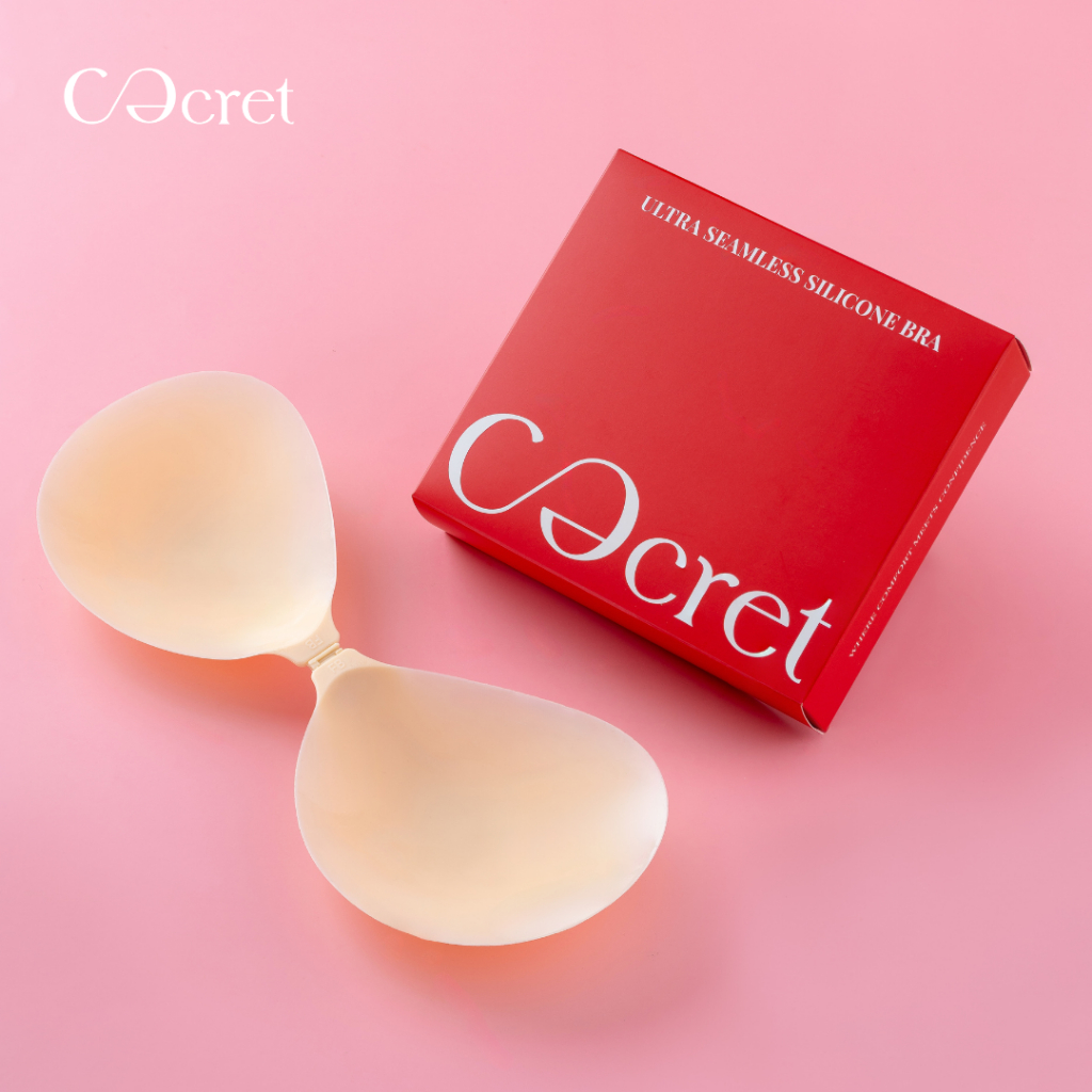 CECRET บราปีกนก บราซิลิโคน แบบไร้ขอบ บางพิเศษ