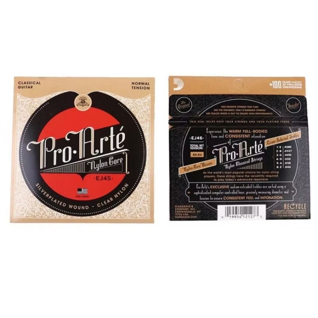 D’Addario EJ45 ซีรี่ย์ Pro Arte ที่ขายดีที่สุดของ D’Addario