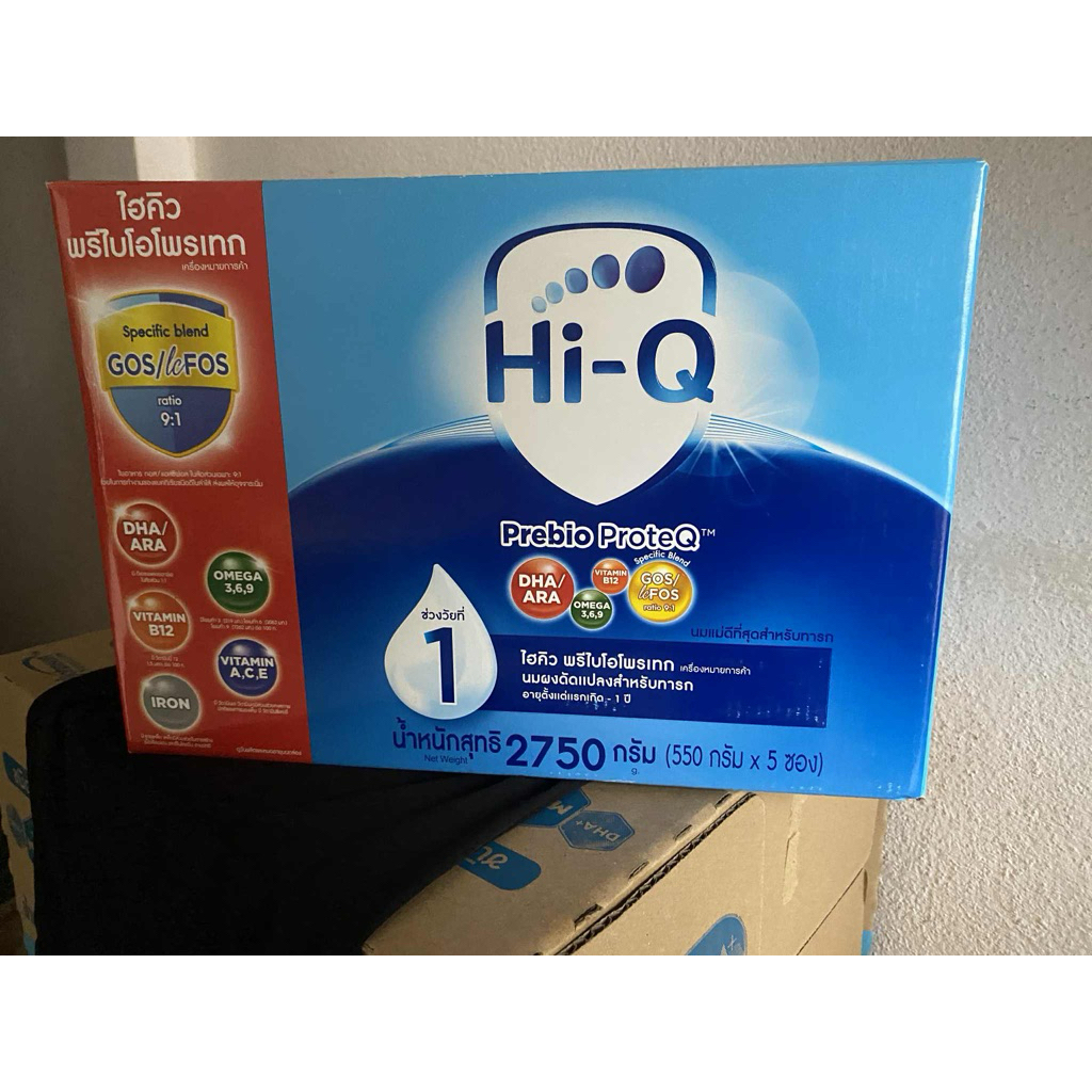 นมผง ไฮคิวสูตร1 พรีไบโอโพรเทก 2750 กรัม นมผงเด็กแรกเกิด-1ปี นมผง HiQ Prebio ProteQ นมไฮคิวสูตร1