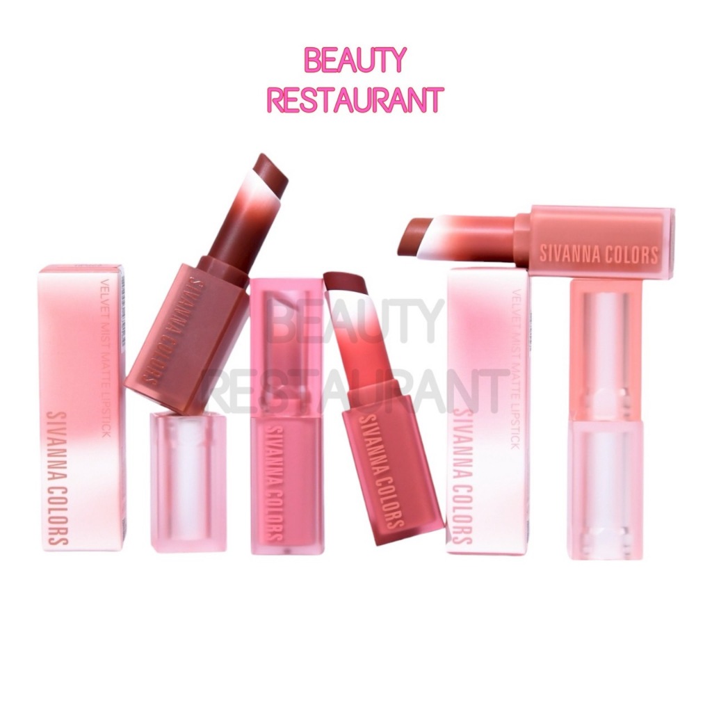 HF569 ลิปสติก ซีเวนน่า คัลเลอร์ส Sivanna Colors Velvet Mist Matte Lipstick