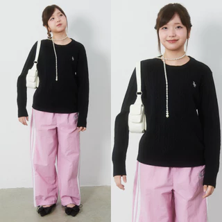 (พร้อมส่ง)Bemingtop642(S-XL) - BMG Knit Sweater ไหมพรมสเวตเตอร์ งานถัก ยืดนิ่ม