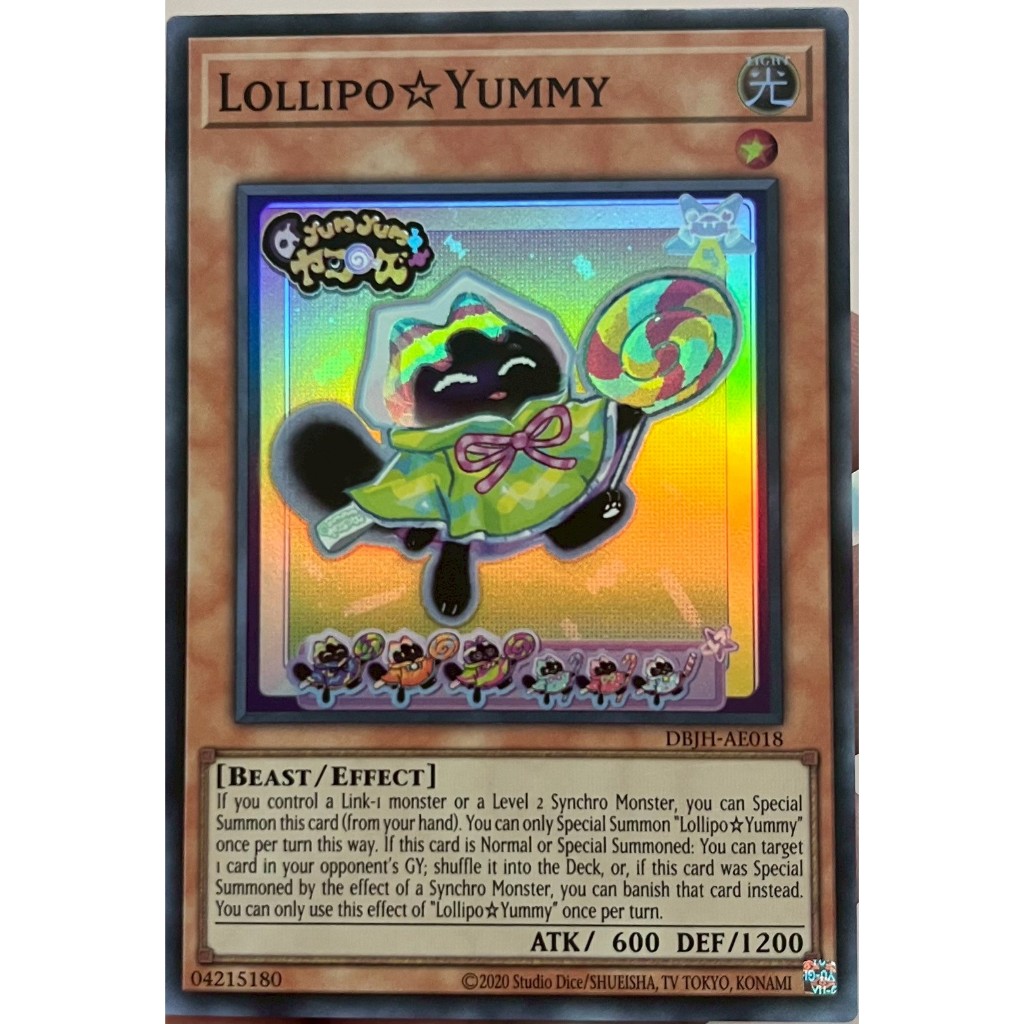 Yugioh Asia-Eng [DBJH-AE018] Lollipo☆Yummy (Super Rare) การ์ดยูกิแท้ถูกลิขสิทธิ์