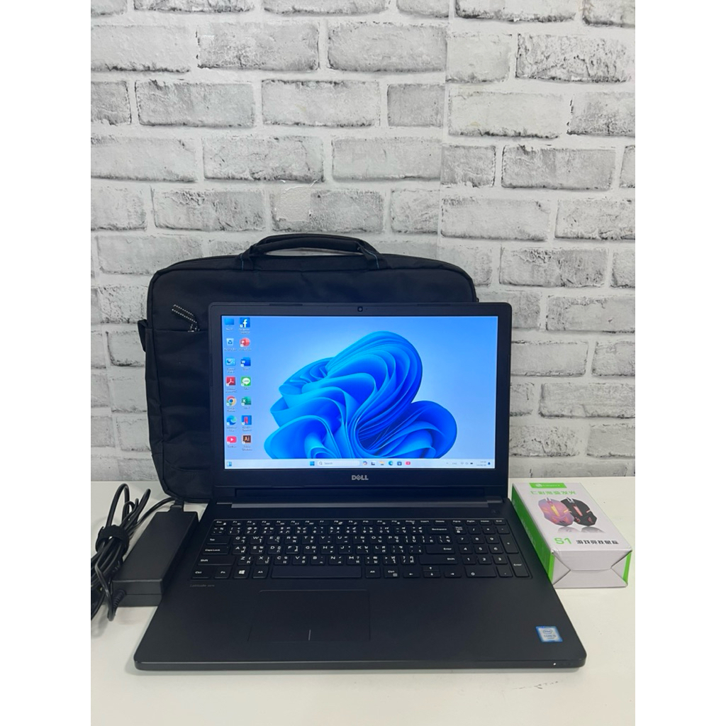 โน๊ตบุ๊คมือสอง / Dell Latitude 3570 / I5 Gen6 / SSD 256Gb / แรม 8gb /แบตเก็บไฟ/สินค้ามีรับประกันจากท