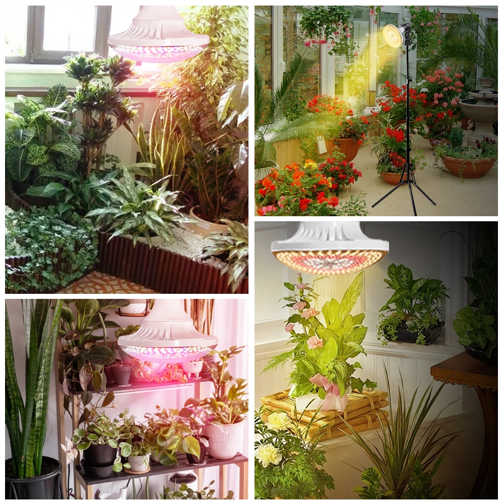 AC85-265V การเจริญเติบโตของพืชหลอด E27 Full Spectrum Plant Light เติมไฟโคมไฟ 24W หลอดไฟพืช - รูปที่ 7