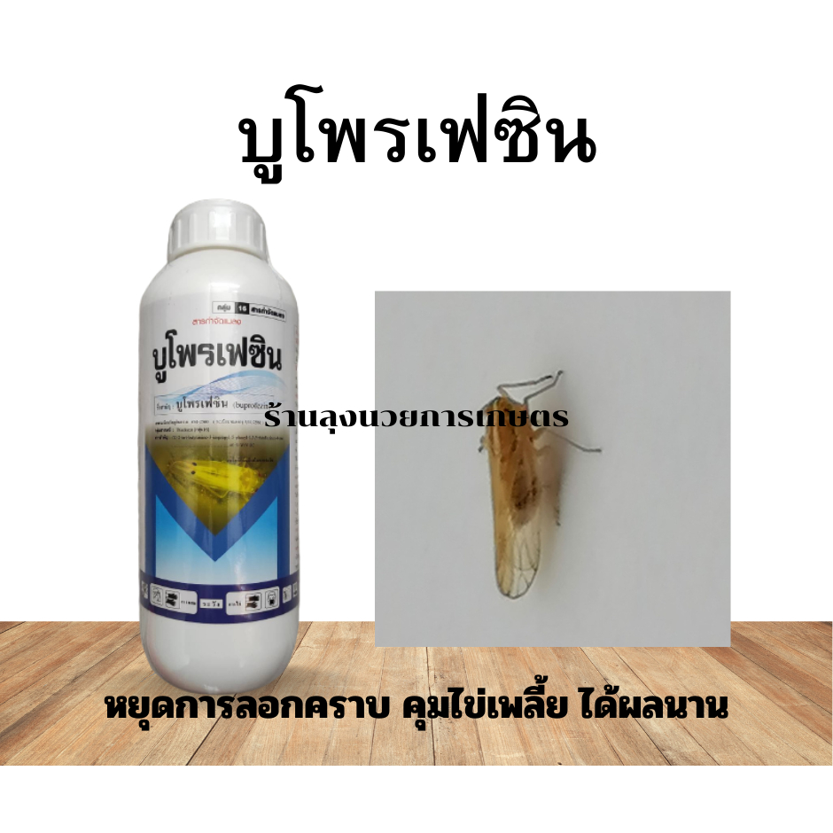 บูโพรเฟซิน ขนาด 1ลิตร  สารบูโพรเฟซินเข้มข้น40% คุมไข่ หยุดการลอกคราบของเพลี้ย สูตรน้ำ เข้มข้น ใช้ง่าย