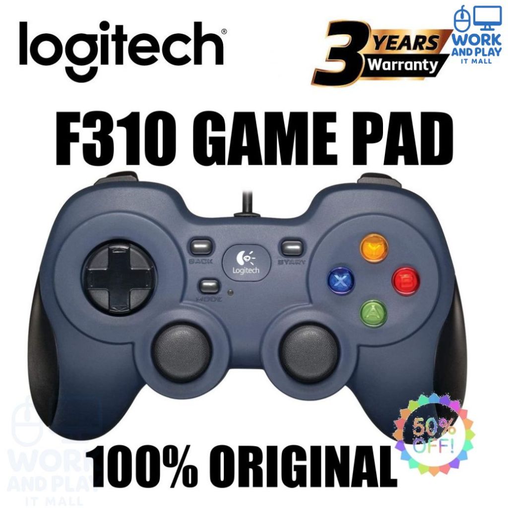 จอยสติ๊กเล่นเกม⚡️ Logitech F310, F710 Joystick Gamepad ออกแบบกระขับมือ เชื่อมกับ Steam และ Android