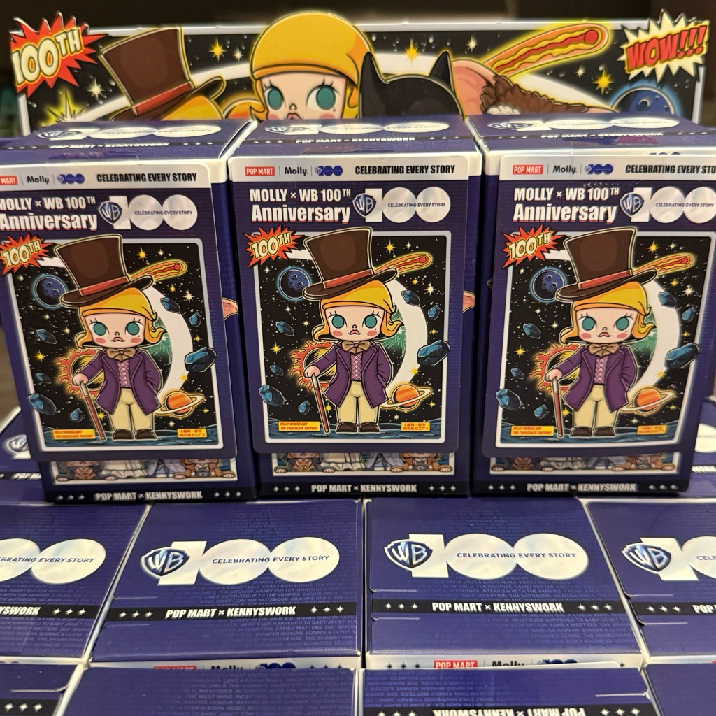 (เช็คการ์ด) Pop Mart Willy Wonka And The Chocolate Factory (Molly x Warner Bros.100th Anniversary Se