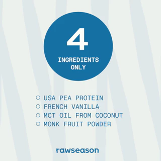 Rawseason USA Plant Protein French Vanilla โปรตีนพืช รอว์ซีซั่น โปรตีนถั่วลันเตา รสเฟรนช์วนิลลา