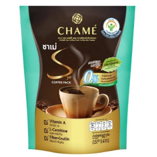 ชาเม่ชาย คอฟฟี่แพค กาแฟปรุงสำเร็จชนิดผง 60 กรัม (15 กรัม x 4 ซอง)