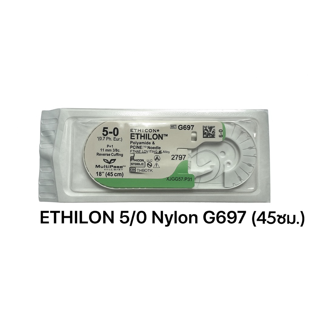 ETHILON 5/0 ไนลอน G695 (45ซม.)