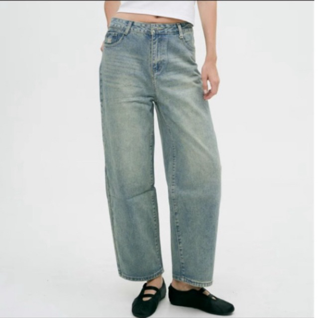 กางเกงยีนส์PromthongทรงบอลลูนsizeMใส่ครั้งเดียว