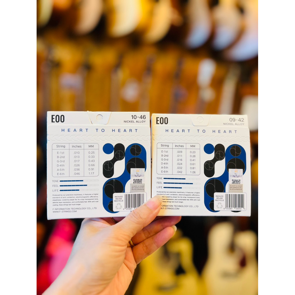 F-Strings สายกีตาร์โปร่ง👉🏿สายกีตาร์ไฟฟ้า เคลือบกันสนิม เกรด Premiumใช้งานได้นานกว่าสายธรรมดา 4เท่าในราคาเบาเบาคุณต้องลอง - รูปที่ 5