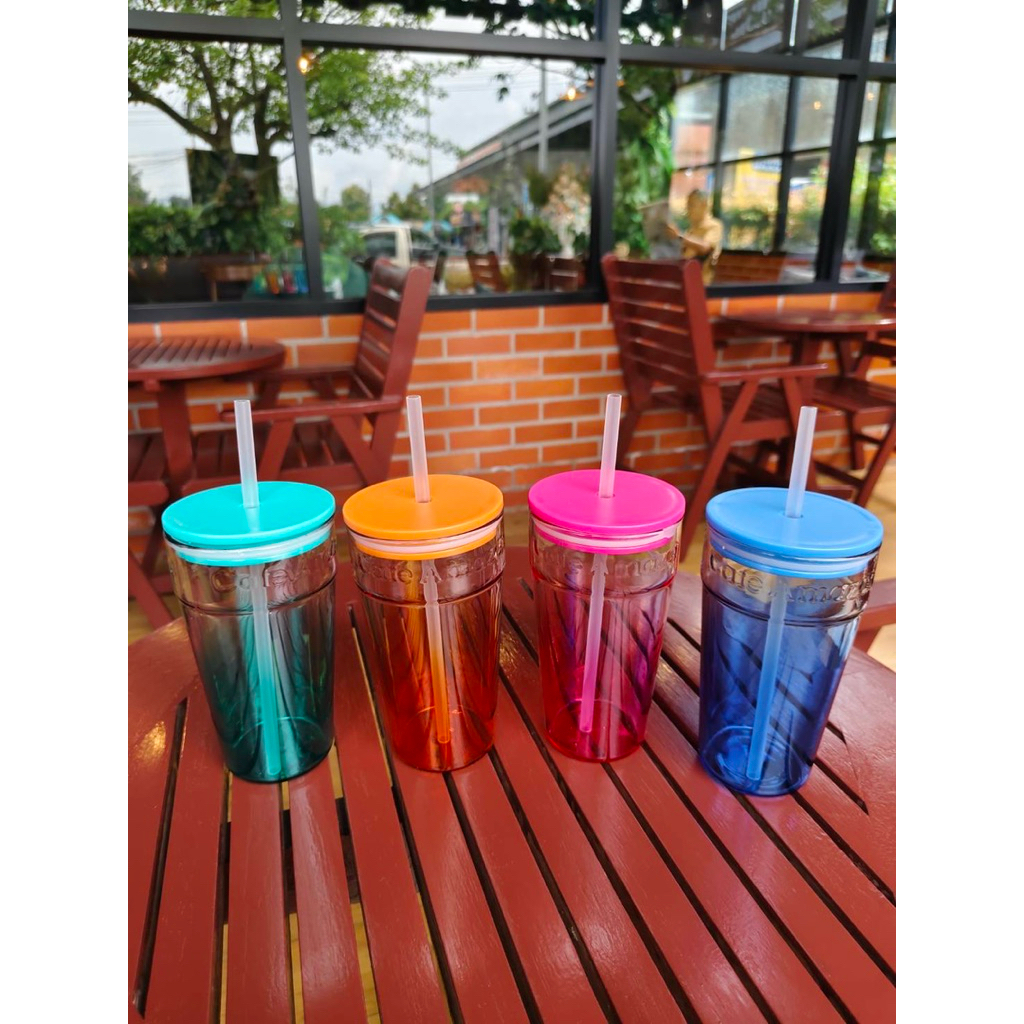 แก้ว อเมซอน Cafe Amazon Crystal Tumbler แก้ว color pop amazon